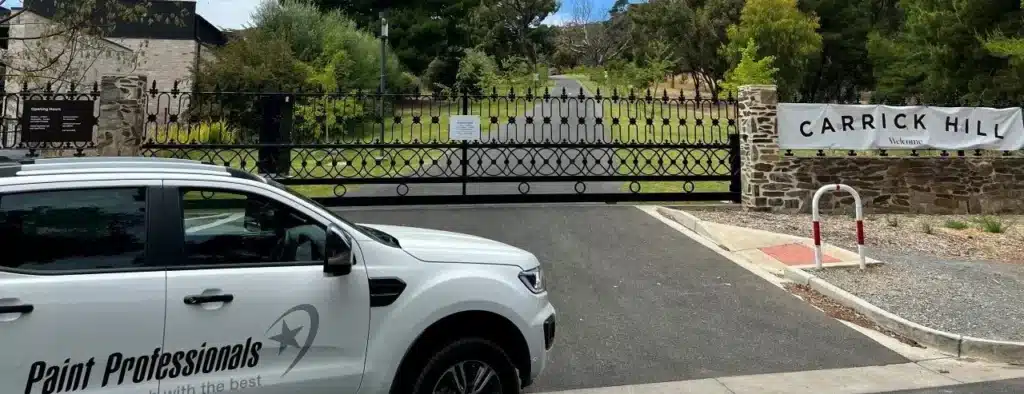 Carrick Hill Gates Electrostatic painting adelaide.jpg